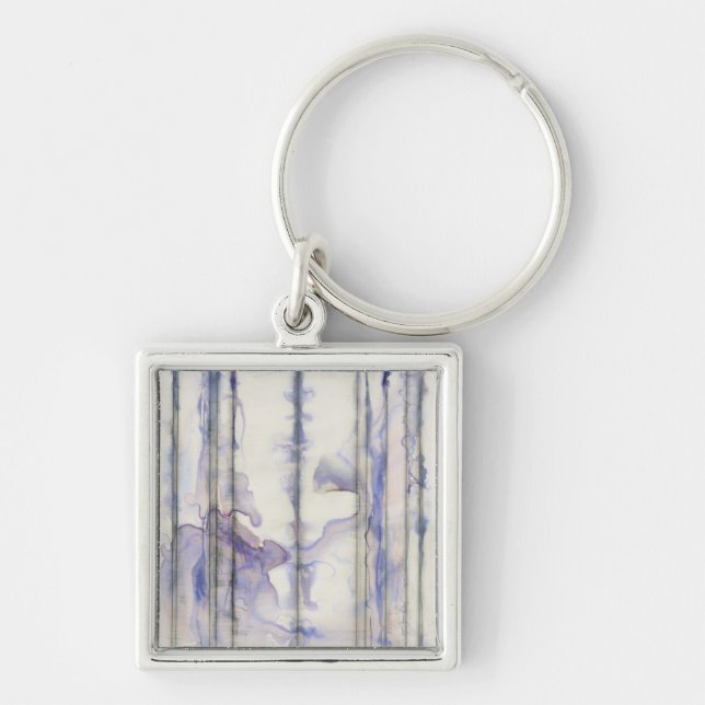 Violet Free Expression Watercolor Key Ring (Front)