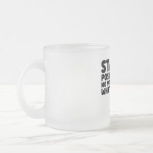 Violet Frosted Glass Coffee Mug