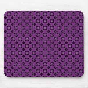 Violet Funky Circles Mousepad