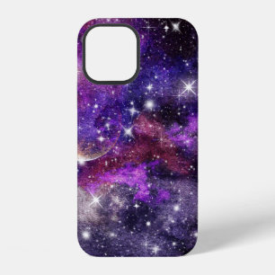 Violet Galaxy Milky Way With Planet iPhone 12 Case