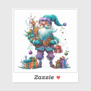 Violet Gnome Spreading Holiday Cheer