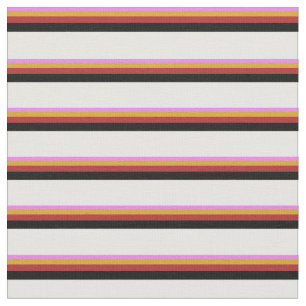 Violet, Goldenrod, Red, Black, and White Coloured Fabric