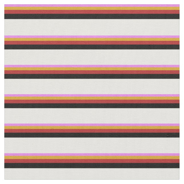 Violet, Goldenrod, Red, Black, and White Coloured Fabric (Close Up)