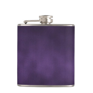 Violet Gothic Ombre Background Art Hip Flask