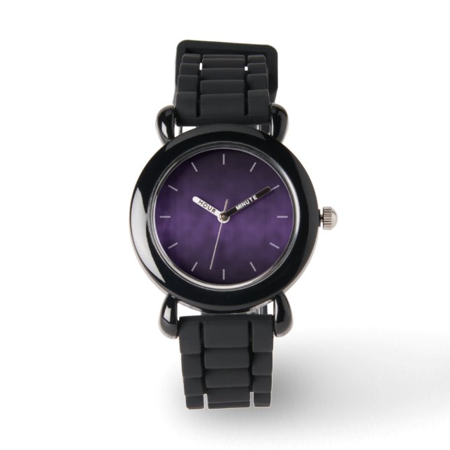 Violet Gothic Ombre Background Art Watch (Front)