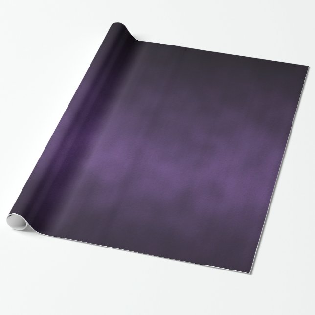 Violet Gothic Ombre Background Art Wrapping Paper (Unrolled)