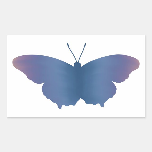Violet Gradient Butterfly Sticker (Front)