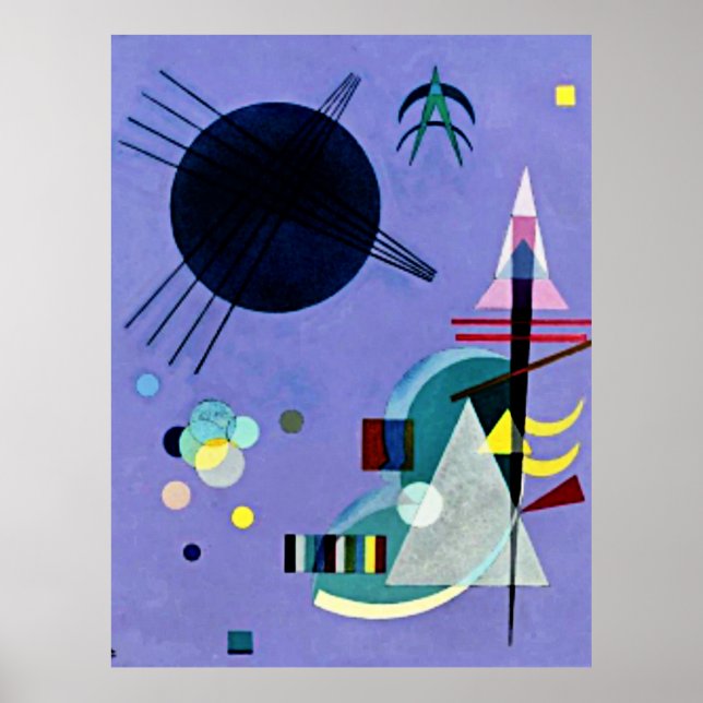 Violet-Green, colourful abstract artwork Poster (Front)