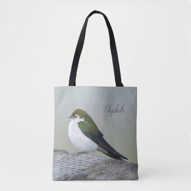 Violet-Green Swallow Tote Bag (Front)