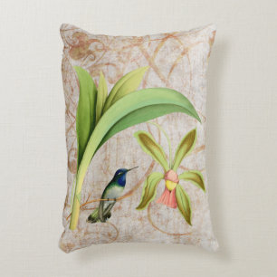 Violet Headed Hummingbird Accent Pillow