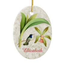 Violet Headed Hummingbird Ornament
