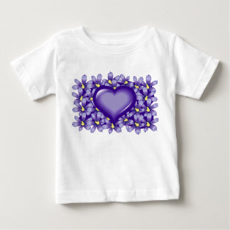 Violet heart baby T-Shirt