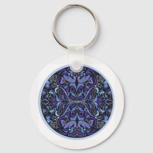 Violet Hour Art Deco keychain