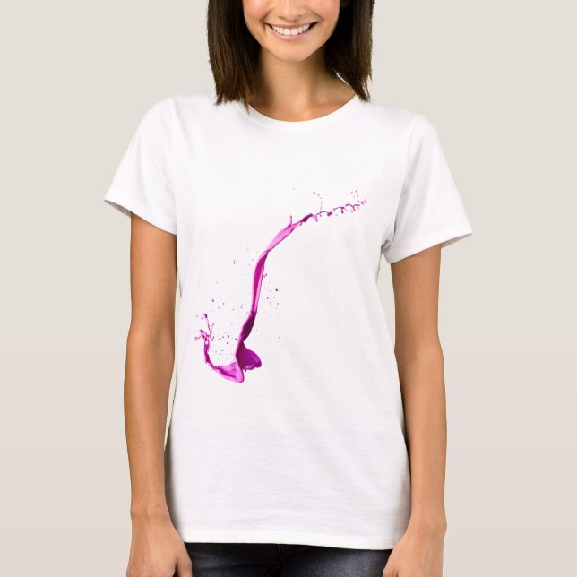 "Violet Hues: #BoldInk Tees for Trendsetters" (Front)