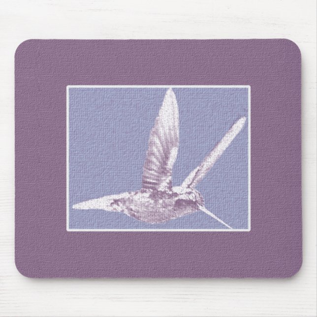 Violet Hummingbird Mousepad (Front)