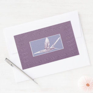 Violet Hummingbird Rectangular Sticker