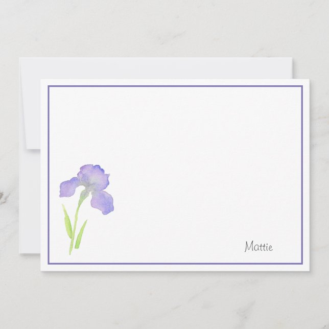 Violet Iris Card (Front)