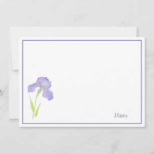 Violet Iris Card