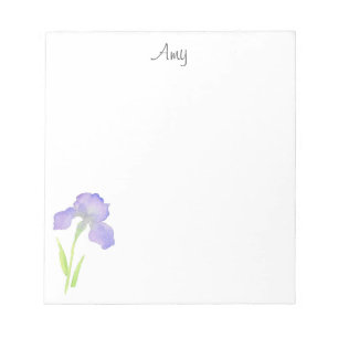 Violet Iris Notepad