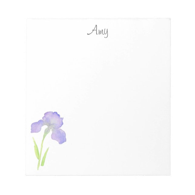 Violet Iris  Notepad (Front)