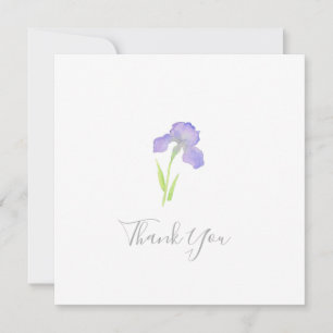 Violet Iris Thank You Card