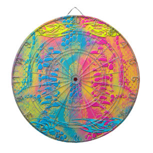 VIOLET LACE -  Digital - Fractal Art - Dartboard