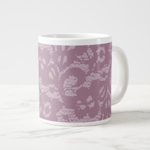 Violet lace large coffee mug