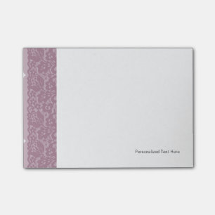 Violet lace post-it notes