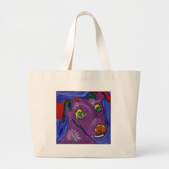 VIOLET LARGE TOTE BAG (Front)