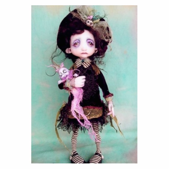 Violet Lark Standing Photo Sculpture (Front)