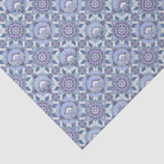 Violet, Lavender, Lilac, Blues & White Art Deco  Tissue Paper