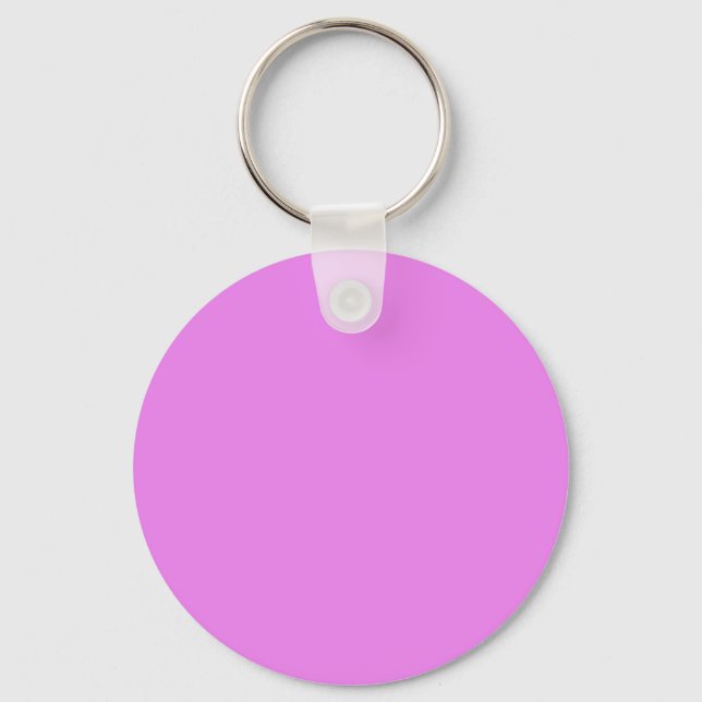 Violet / Lavender Magenta EE82EE - Option for Name Key Ring (Front)