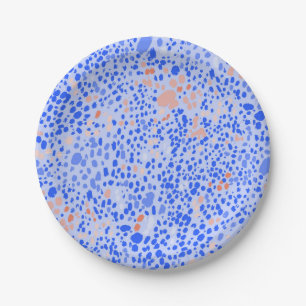 Violet Leopard Paper Plate