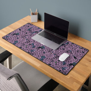 Violet Lilac garden Desk Mat