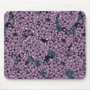 Violet Lilac garden Mouse Mat
