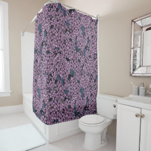 Violet Lilac garden Shower Curtain