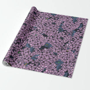 Violet Lilac garden Wrapping Paper