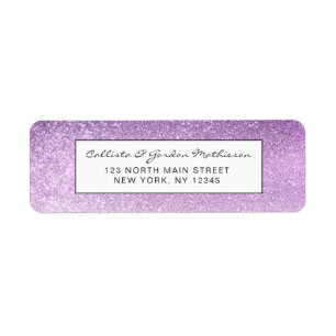 Violet Lilac Pastel Purple Triple Glitter Ombre