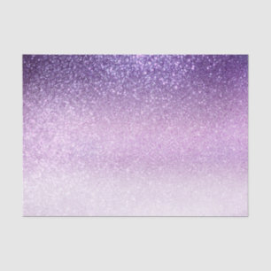 Violet Lilac Pastel Purple Triple Glitter Ombre Tissue Paper