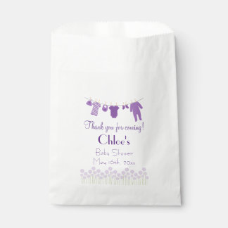 Violet Little Clothes Baby Shower Favour Bags