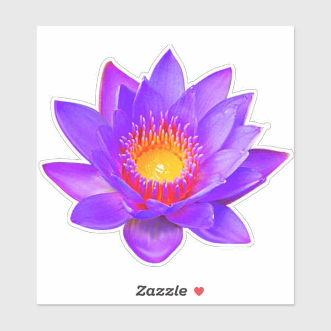 Violet Lotus Flower Sticker (Sheet)
