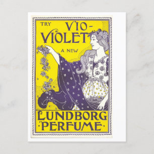 Violet Lundborg Perfume Vintage Advertisement Postcard