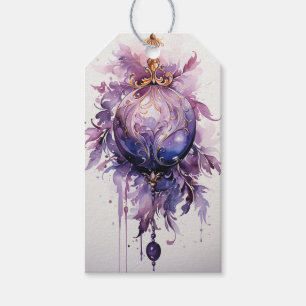 Violet Majesty: Shimmering Purple Gift Tags