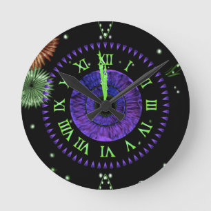 Violet Midnight Clock
