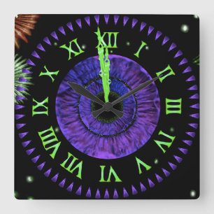 Violet Midnight Clock
