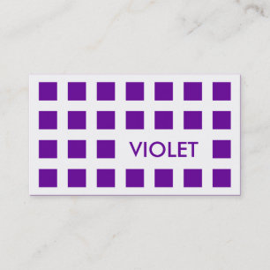 VIOLET (mod squares) Business Card