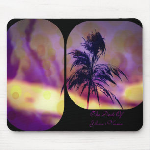 Violet N Gold Grass Art Mousepad *Personalise*