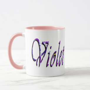Violet Name Logo, Mug