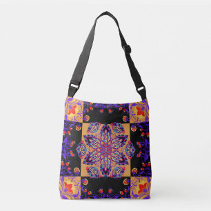 Violet Nature Purple Floral Crossbody Bag