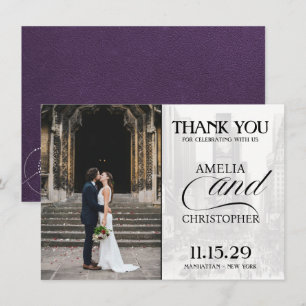 Violet New York City Passport Thank You Card